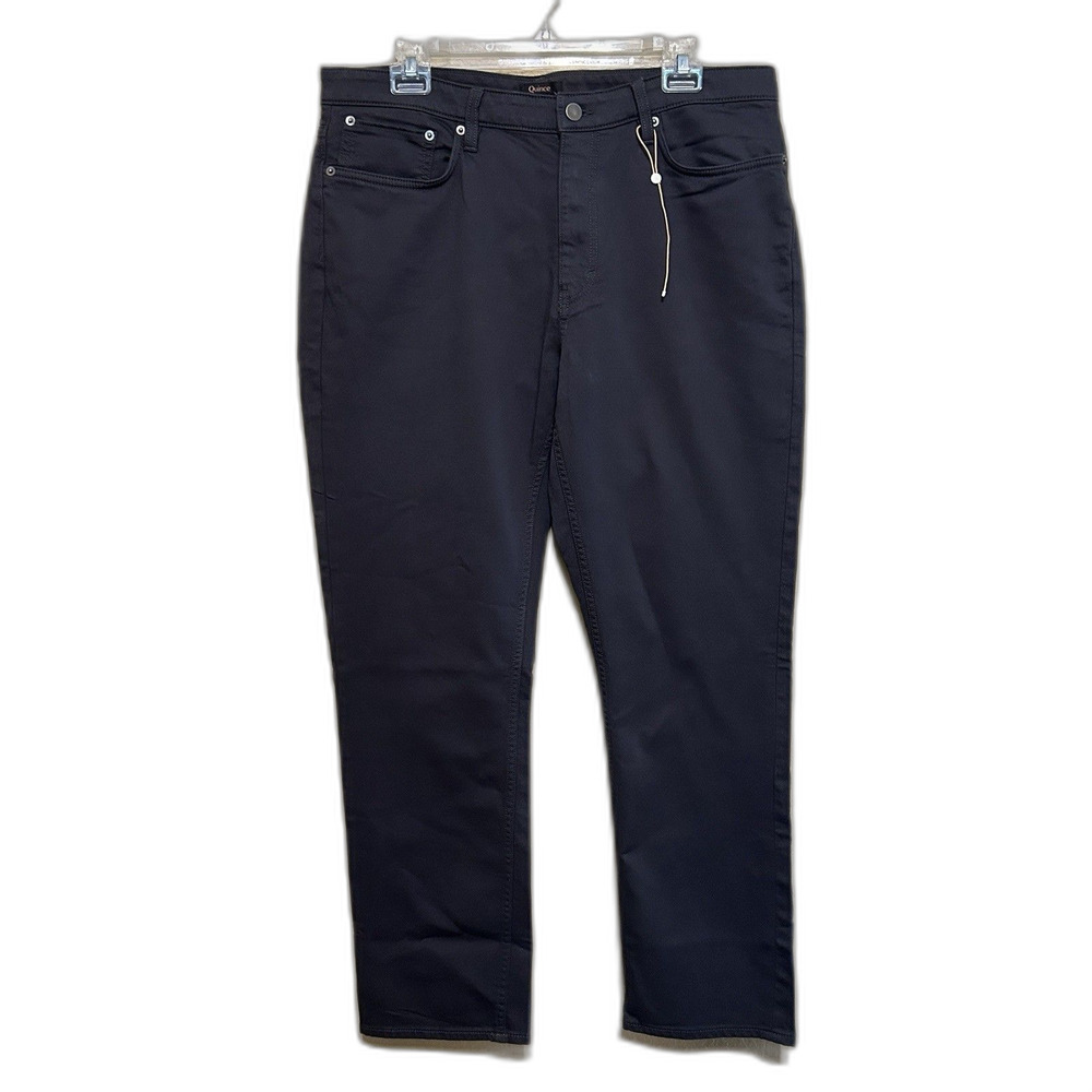 NWOT Quince Comfort Stretch Traveler 5-Pocket Pant Men 34x30 Charcoal Gray Chino
